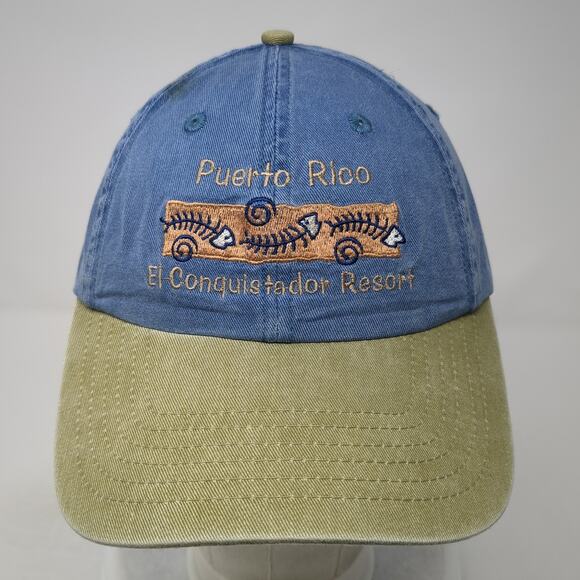 Puerto Rico El Conquistador Resort Baseball Cap Blue One Size Adjustable Royal - Picture 2 of 9